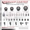Service Caster 5'' Maroon Poly Wheel Swivel 7/16'' Grip Ring Stem Caster with Brake SCC-GR20S514-PPUB-MRN-TLB-716138 - alternate 3